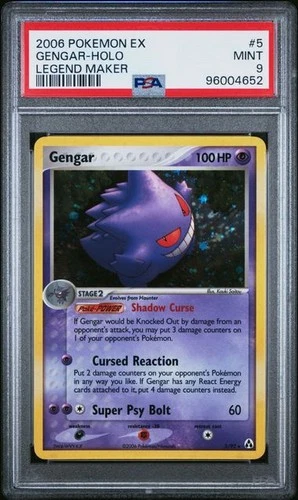 PSA 9 GENGAR-HOLO LEGEND MAKER 2006 POKEMON EX LEGEND MAKER #5