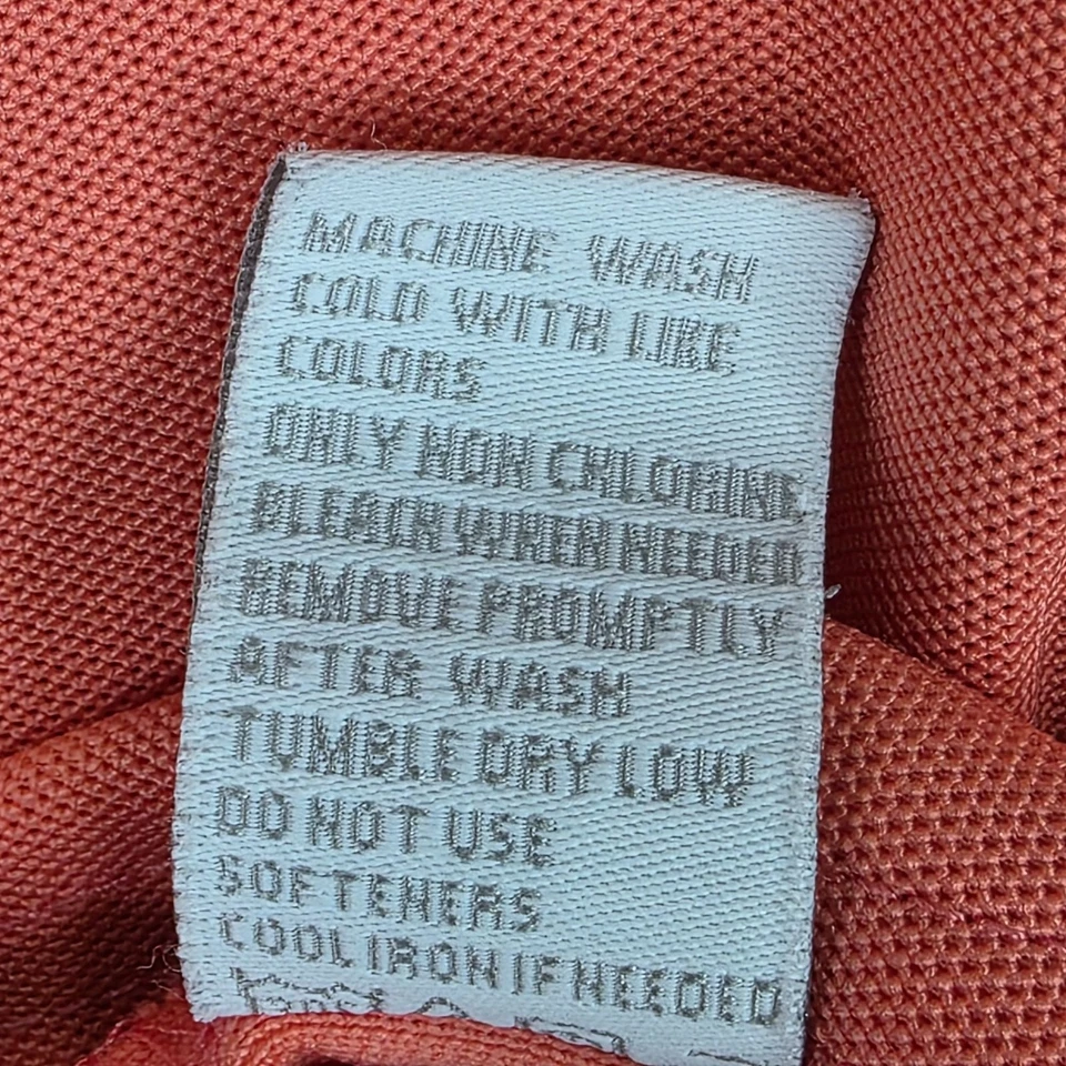 Camisa polo feminina Bolle laranja Tech sem mangas gola V 100% poliéster tamanho G - Imagem 4 de 4