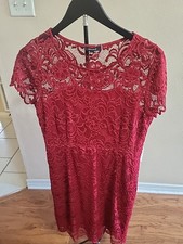 ODCOCD Red Lace Dress Size Large