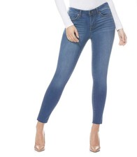 Sofia Jeans by Sofia Vergara Women's Sofia Mid Rise Ankle Raw Hem Jeans, Size 10