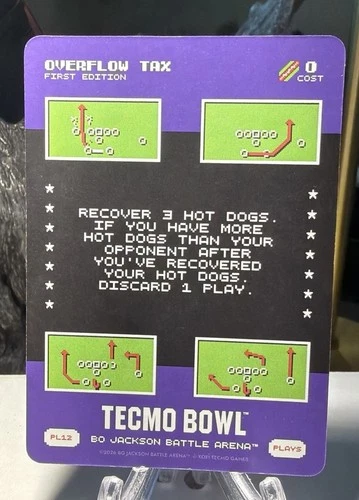 2026 Bo Jackson Battle Arena Tecmo Bowl Overflow Tax Play PL-12