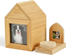 Pet Memorial Gift for Dogs, Pet Urn for Ashes Memory Keepsake Photo Frame