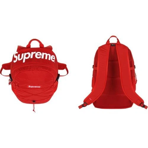 SS16 Supreme red backpack box logo Bag Rare Cordura Fabric