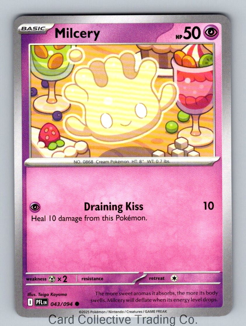 Milcery Common ME02: Phantasmal Flames 043/094 NM Normal