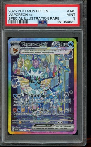 Vaporeon ex graded PSA 9 for sale on eBay