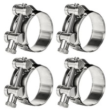 Sieqioor T-Bolt Hose Clamps 304 Stainless Steel 20-22mm 4-Pack - Heavy Duty...