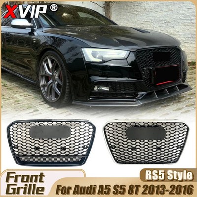 Schwarz glänzendes Stoßstangen Gitter für Audi A5 S5 RS5 Ab 2013