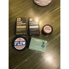 Lot of Men's NEW Soap and Grooming Products Duke Cannon, Harry's, Groom