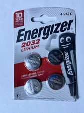 4pack Energizer CR2032 3V Lithium Coin Cell Battery 2032 DL2032 BR2032 Exp 01/34