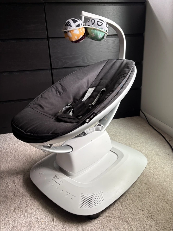 Columpio para bebé 4moms mamaRoo multi-movimiento conectividad inteligente-negro Foto 3 de 3
