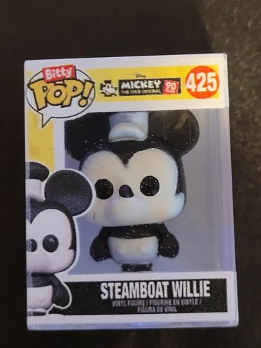 FUNKO MICKEY MOUSE  BITTY POP "STEAMBOAT WILLIE" HYPER RARE CHASE!