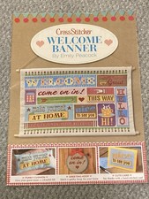 Cross Stitcher Welcome Banner By Emily Peacock