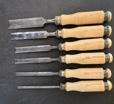 Lot of 6 Stubai Spezial Austria Wood Carving Chisel Set Garantie