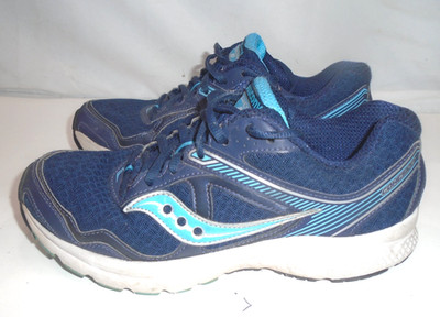 Saucony Cohesion 10 Running Shoes Womens Size 9 Blue Sneakers Sty S15333-18