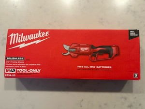 Milwaukee M12 Pruning Shears in Box * Once Used Gem Cond * Tool Only * 2534-20