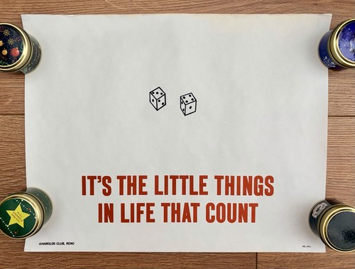Harolds Club Casino Reno Poster 11 X 14 Home Party Little Things In Life Count