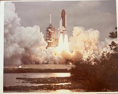 NASA STS-3 Columbia Shuttle Launch 8x10 Press Photo w Mission Patch 1982 Set