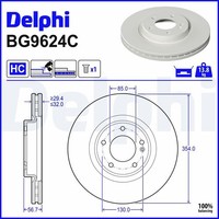 2X Delphi Bremsscheibe BG9624C FüR MERCEDES-BENZ