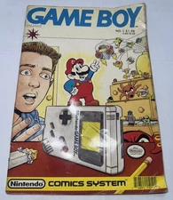 Game Boy Valiant Vol. 1 No. 1 Vintage 1990 Nintendo Comics System w/ Reg. Card