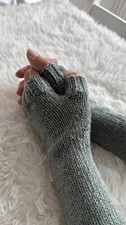 Gestrickte Armstulpen Pulswärmer Handgestric...