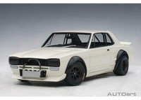 Autoart Nissan Skyline GT-R (KPGC10) Racing 1972 Weiss 1:18 87279