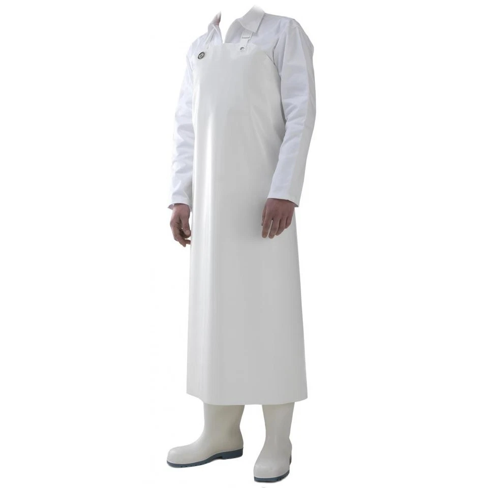 FELDTMANN Schutzschürze Fleischerschürze DELTA weiß Metzgerschürze 90 x 115