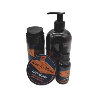 King C Gillette Bartpflege Set Gesichtspflege Kit Rituale Barba Perfetta Sanft R