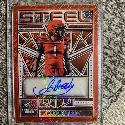 Jabari Brady 1/1 Autograph Trinity Leaf 2025 Steel Sa   Jb2