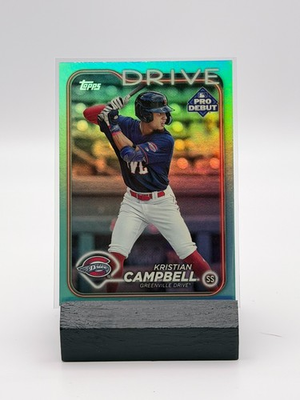 #ad 2024 Topps Pro Debut Kristian Campbell #PD 7 Aqua Foil 27 75 $59.99