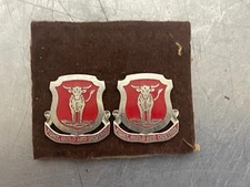 Lot Of 2 Vintage WWII USAMM  U.S. Army's 39th Engineer Battalion DUI Crest Pin