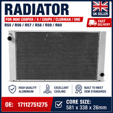 RADIATOR FITS MINI COOPER/S/COUPE/CLUBMAN/ONE R55/R56/R57/R58/R59/R60