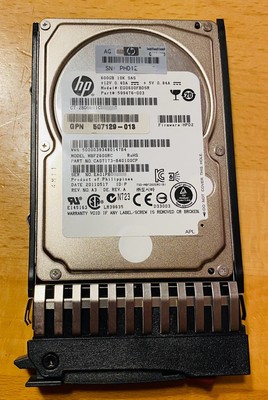 HPE HDD 600GB SAS Server Festplatte 2,5'' 10K 6Gbs EG0600FBDSR 507129-013