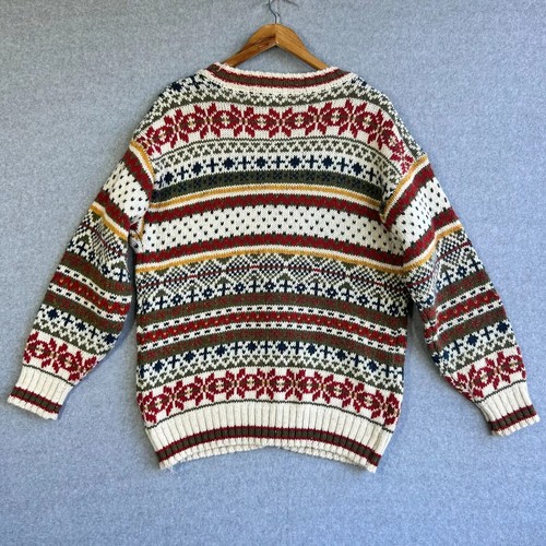 VTG Allison Smith Cardigan Women Medium Colourful Knit Grandpa Grunge 90s - Picture 6 of 9