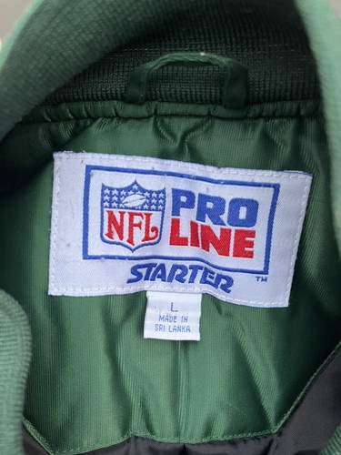 New York Jets Vintage Starter Satin Bomber Insulated Jacket - NFL Size L - Picture 4 of 4