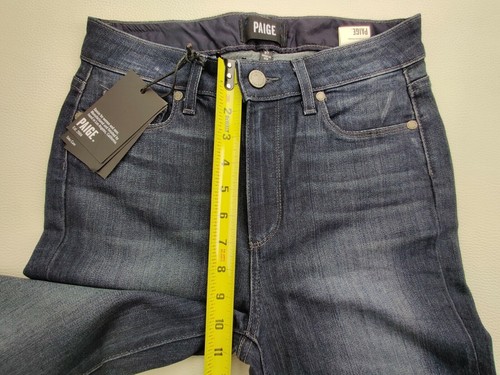 PAIGE Hoxton Ankle Zip Connelly Skinny Wmn Sz 27x29 Denim Blue Stretch Jeans - Picture 9 of 10
