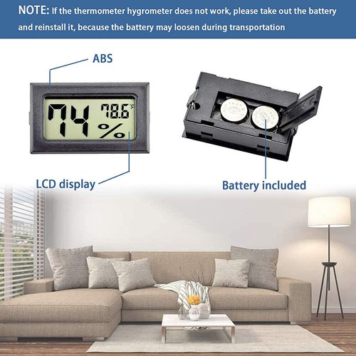 50/100 PCS Digital LCD Indoor Temperature Humidity Meter Thermometer Hygrometer - Picture 10 of 20