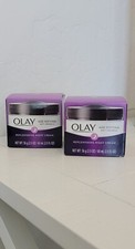 LOT OF 2 Olay Age Defying Anti-Wrinkle Night Cream, Fights Fine Lines , 2.0 oz