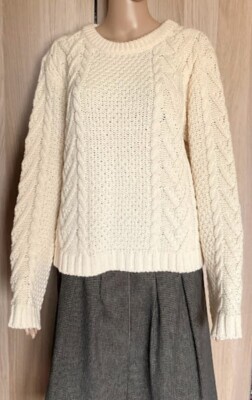 MAX&Co. Damen Strickpullover Elfenbein, Gr. L Maglione di maglia Farbe Elfenbein Donna