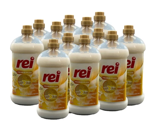 12 x 1,08L rei Premium Pflege Fein und Colorwaschmittel mit Arganöl 