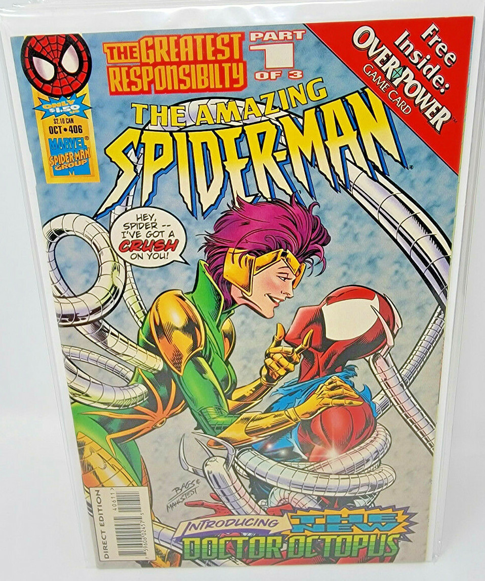 アメコミ Amazing Spider-Man Mobile C405 ATTAKUS AMAZING SPIDER-MAN #406 1995 Marvel 8.5 1st App Lady Octopus | eBay