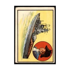 1964 Chix Confectionery Ships of the Seven Seas Admiral Graf Spee Battleship #21