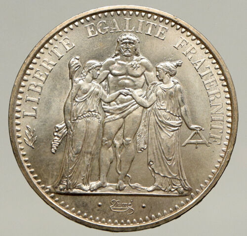 1972 FRANKREICH große HERCULES Motto VINTAGE altes Silber 10 FRANKEN französische Münze i93465 - Bild 1 von 3