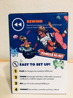 LEGENDS FLASHBACK - HDMI TV 12 PLUG N PLAY GAMES SPACE INVADERS BURGER TIME ET