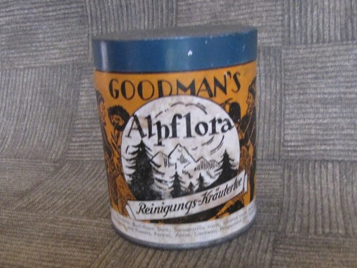 Contenedor de té de hierbas GOODMAN'S Alpflora 4,5 OZ ideal para exhibición de cocina vintage - Imagen 7 de 10