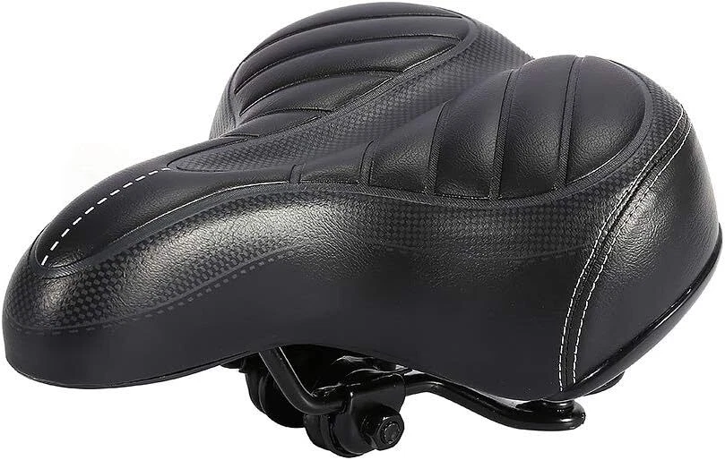 Extra Wide Big Bum Bike Bicycle Saddle Seat Gel Cushion Sporty Soft Comfort Pad - Image 4 of 4