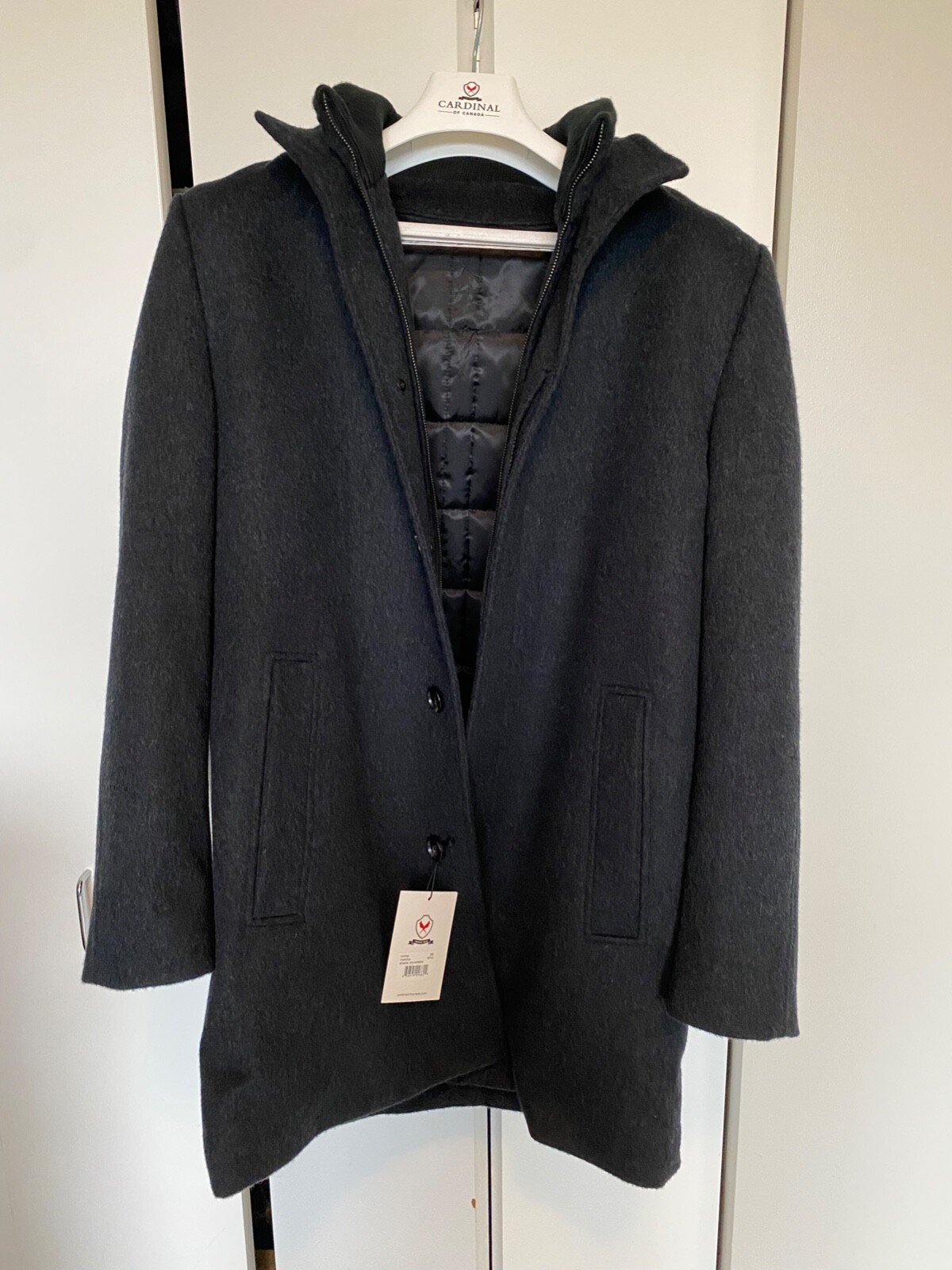 CARDINAL OF CANADA MONTROYAL WOOL & CASHMERE CAR COAT MEN'S 38R