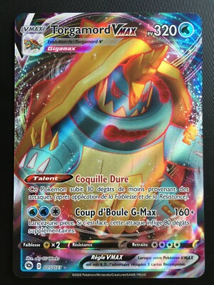 Carte Pokemon Torgamord Vmax 015 073 Eb3 5 La Voie Du Maitre Francais Neuf Ebay