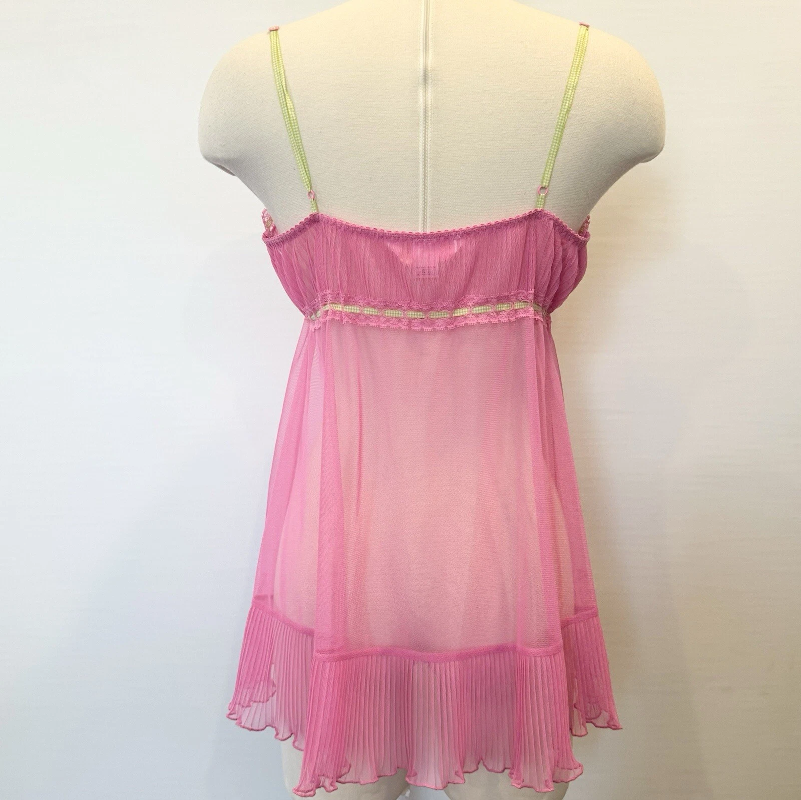 UNDERCOVER Abito slip bambola rosa Y2K Victoria's Secret cordino da latte L