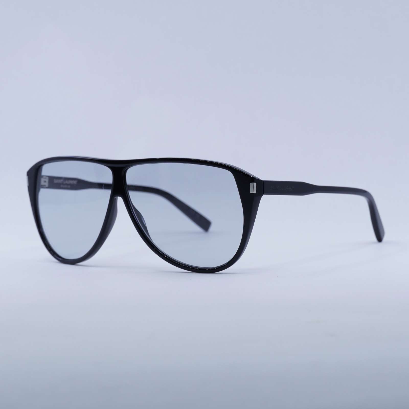 Occhiali da sole SAINT LAURENT SL731 GASPAR 001 nero azzurro 65 5 145 nuovi autentici...