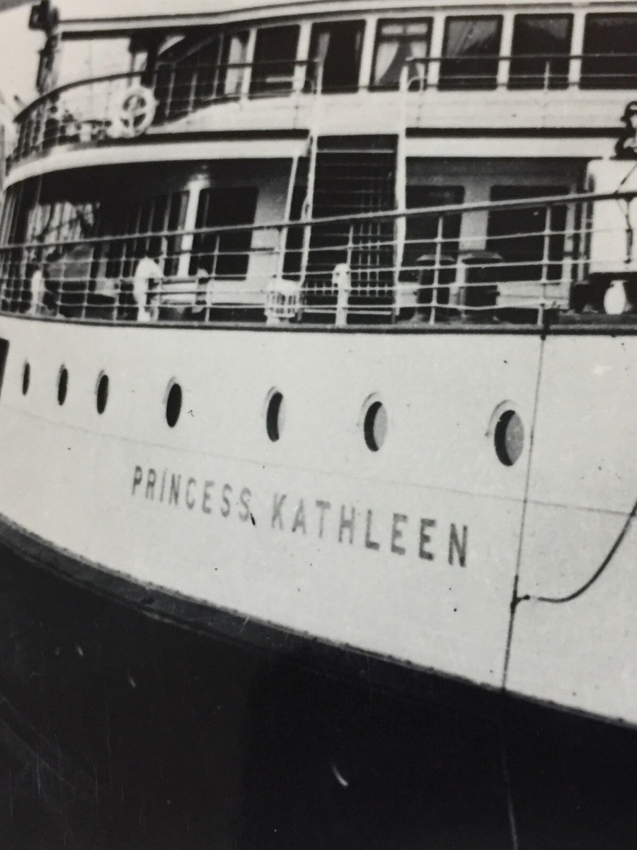 Photograph Of Shipwreck 1952 S.S. Princess Kathleen Lena